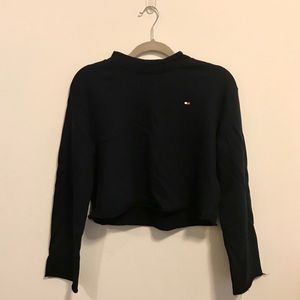 TommyHilfiger | Navy Mock-Neck Pullover Sweatshirt